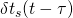 \delta{t}_s(t-\tau)