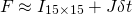 \begin{equation*} F \approx I_{15\times15} + J\delta{t}\end{equation*}