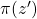 \pi(z^\prime)